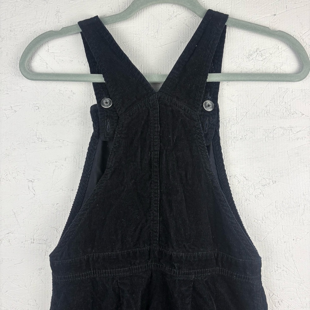 Old Navy Black Corduroy Denim Button-Front Overall Dress Girls XL 12 Y2K 90s - Picture 4 of 8